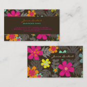 PixDezines Hawaiian Oerwoud/Aangepaste Achtergrond Visitekaartje (Voorkant / Achterkant)