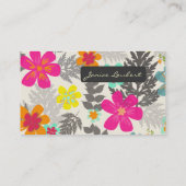 PixDezines Hawaiian Oerwoud/Aangepaste Achtergrond Visitekaartje (Achterkant)