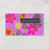 PixDezines Hawaiian Oerwoud/Aangepaste Achtergrond Visitekaartje (Achterkant)