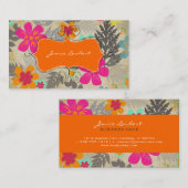 PixDezines Hawaiian Oerwoud/ achtergrond Visitekaartje (Voorkant / Achterkant)