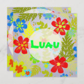 PixDezines hawaiian oerwoud/DIY achtergrondkleur Kaart (Voorkant / Achterkant)
