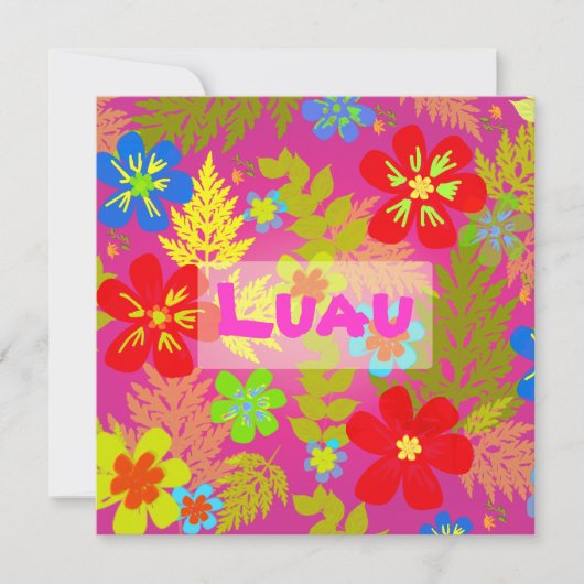 PixDezines hawaiian oerwoud/DIY achtergrondkleur Kaart (Voorkant)