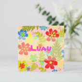 PixDezines hawaiian oerwoud/DIY achtergrondkleur Kaart (Staand voorkant)