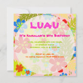 PixDezines hawaiian oerwoud/DIY achtergrondkleur Kaart (Achterkant)