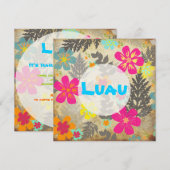 PixDezines hawaiian oerwoud/DIY achtergrondkleur Kaart (Voorkant / Achterkant)