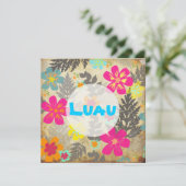PixDezines hawaiian oerwoud/DIY achtergrondkleur Kaart (Staand voorkant)
