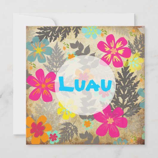 PixDezines hawaiian oerwoud/DIY achtergrondkleur Kaart (Voorkant)