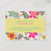 PixDezines Hawaiian Oerwoud/DIY achtergrondkleur Visitekaartje (Achterkant)