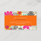 PixDezines Hawaiian Oerwoud/diy achtergrondkleur Visitekaartje (Achterkant)