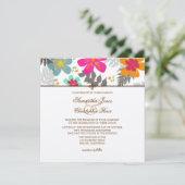 PixDezines Hawaiian Oerwoud/DIY kleur/Felt Ecru Kaart (Staand voorkant)