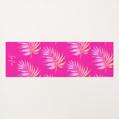 PixDezines Hawaiian Oerwoud Roze groene olie Yogamat (Achterkant (horizontaal))