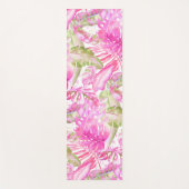 PixDezines Hawaiian Oerwoud Roze groene olie Yogamat (Voorkant)