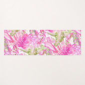 PixDezines Hawaiian Oerwoud Roze groene olie Yogamat (Voorkant (horizontaal))