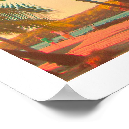 PixDezines  hawaiian strand/honaunau Poster (Hoek)