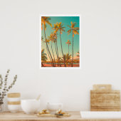 PixDezines  hawaiian strand/honaunau Poster (Keuken)