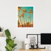 PixDezines  hawaiian strand/honaunau Poster (Thuiskantoor)