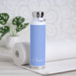 PixDezines Hemelblauwe DIY Kleur Waterfles<br><div class="desc">PixDezines waterfles,  hemblauw - DIY Kleur,  pas het aan met je favoriete lettertype.  Copyright © 2022 PixDezines™. Alle rechten voorbehouden.</div>