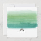 PixDezines hemlock groen/waterverf affect Save The Date (Achterkant)