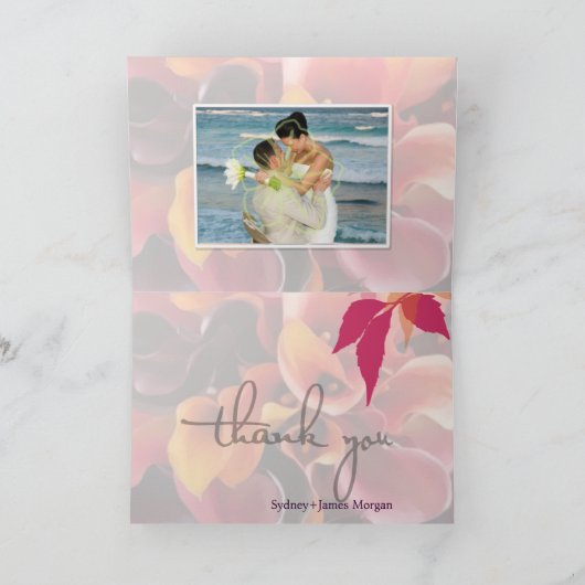 PixDezines herfst-/ dankjescards Bedankkaart (Binnen)