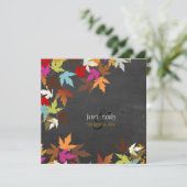 PixDezines herfst/esdoorbladeren/bijtende krijtpla Kaart (Staand voorkant)