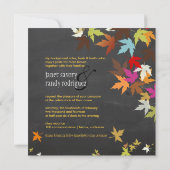 PixDezines herfst/esdoorbladeren/bijtende krijtpla Kaart (Achterkant)