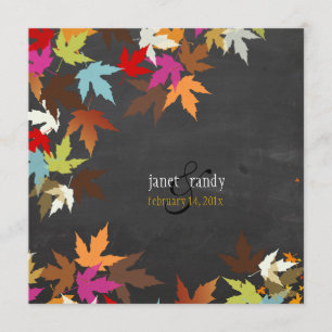 PixDezines herfst/esdoorbladeren/bijtende krijtpla Kaart