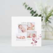 PixDezines Herfst Eucalyptus Geboorteaankondiging  Kaart (Staand voorkant)