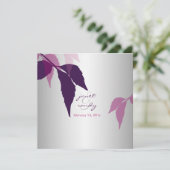 PixDezines herfst foliage/eggplant/DIY achtergrond Kaart (Staand voorkant)