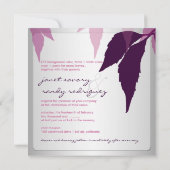 PixDezines herfst foliage/eggplant/DIY achtergrond Kaart (Achterkant)