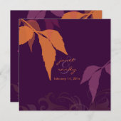 PixDezines herfst foliage/eggplant/DIY achtergrond Kaart (Voorkant / Achterkant)