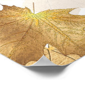 PixDezines Herfst Foliage/Faux Gold/Seating Chart Poster (Hoek)