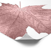 PixDezines Herfst Foliage/Faux RosGold/Seating Cha Poster (Hoek)