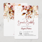 PixDezines Herfst Gum Eucalyptus Brunch+Bubble Kaart (Voorkant / Achterkant)