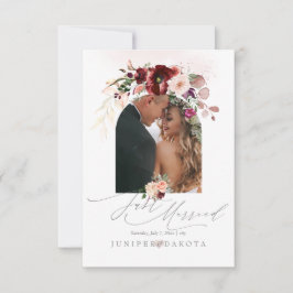 PixDezines Herfst Liefde H2 Marsala Rode Bloemen Kaart