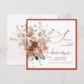 PixDezines Herfst Liefde Save The Date (Voorkant / Achterkant)