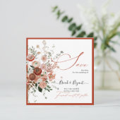 PixDezines Herfst Liefde Save The Date (Staand voorkant)