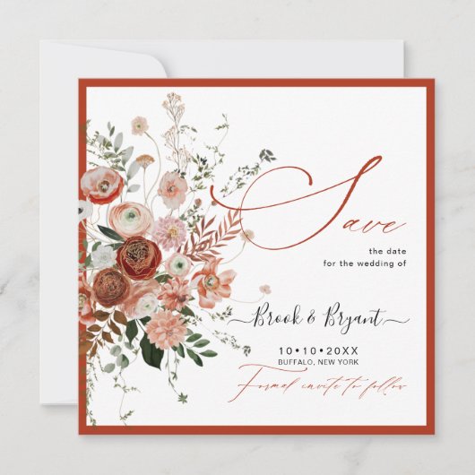 PixDezines Herfst Liefde Save The Date (Voorkant)