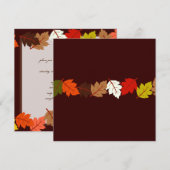 PixDezines herfstbladeren/diy events+background Kaart (Voorkant / Achterkant)