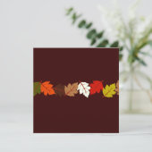 PixDezines herfstbladeren/diy events+background Kaart (Staand voorkant)