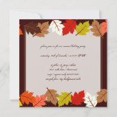 PixDezines herfstbladeren/diy events+background Kaart (Achterkant)