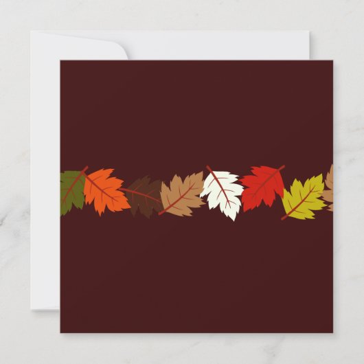 PixDezines herfstbladeren/diy events+background Kaart (Voorkant)