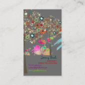 PixDezines Herfstbloemen/DIY kleur!! Visitekaartje (Achterkant)