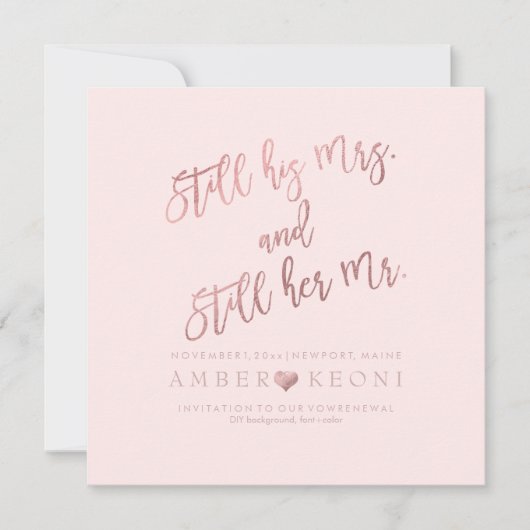 PixDezines Hernieuwing van geloften/Nep rozen goud Kaart (Voorkant)