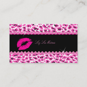 PixDezines hete lippen+sassige cheeta Visitekaartje