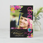 PixDezines Hibiscus/2014 Afstuderen/dij kleuren Kaart (Staand voorkant)