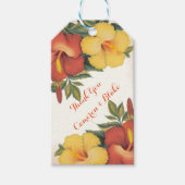 PixDezines /hibiscus/ Cadeaulabel (Voorkant)