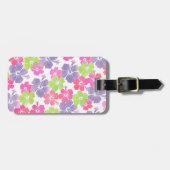 PixDezines hibiscus/DIY achtergrond Bagagelabel (Voorkant horizontaal)