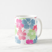 PixDezines hibiscus/diy achtergrondkleur Koffiemok (Voorkant rechts)