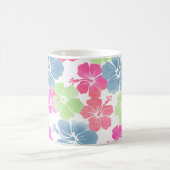 PixDezines hibiscus/diy achtergrondkleur Koffiemok (Center)