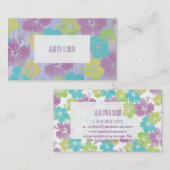 PixDezines hibiscus/DIY achtergrondkleur Visitekaartje (Voorkant / Achterkant)